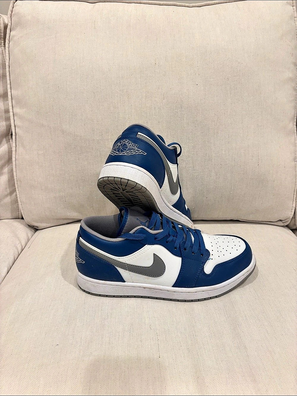 Jordan Air Jordan 1 Low SE Industrial Blue Sneakers Blue & White